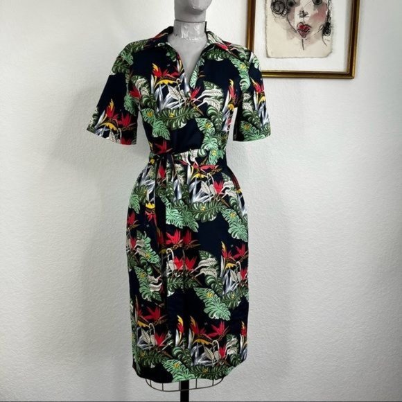 Brooks Brothers Dresses & Skirts - Brooks Brothers Black Floral Mini Dress
